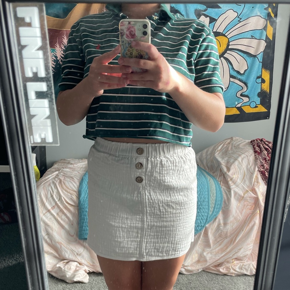 White Mini Skirt